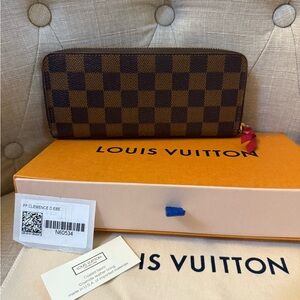 Louis Vuitton Damier Ebene Clemence Wallet